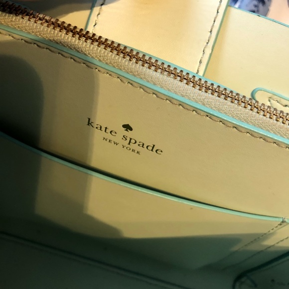Mint green Kate spade purse with strap - Picture 4 of 5